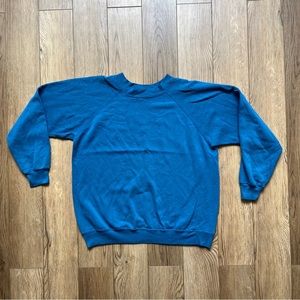 Vintage Hanes Activewear 50/50 Made in USA Long Sleeve Pullover Sweatshirt XL